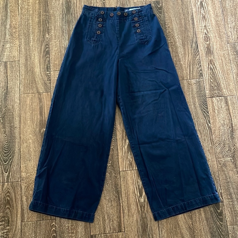 Cotton Wide Leg Pant